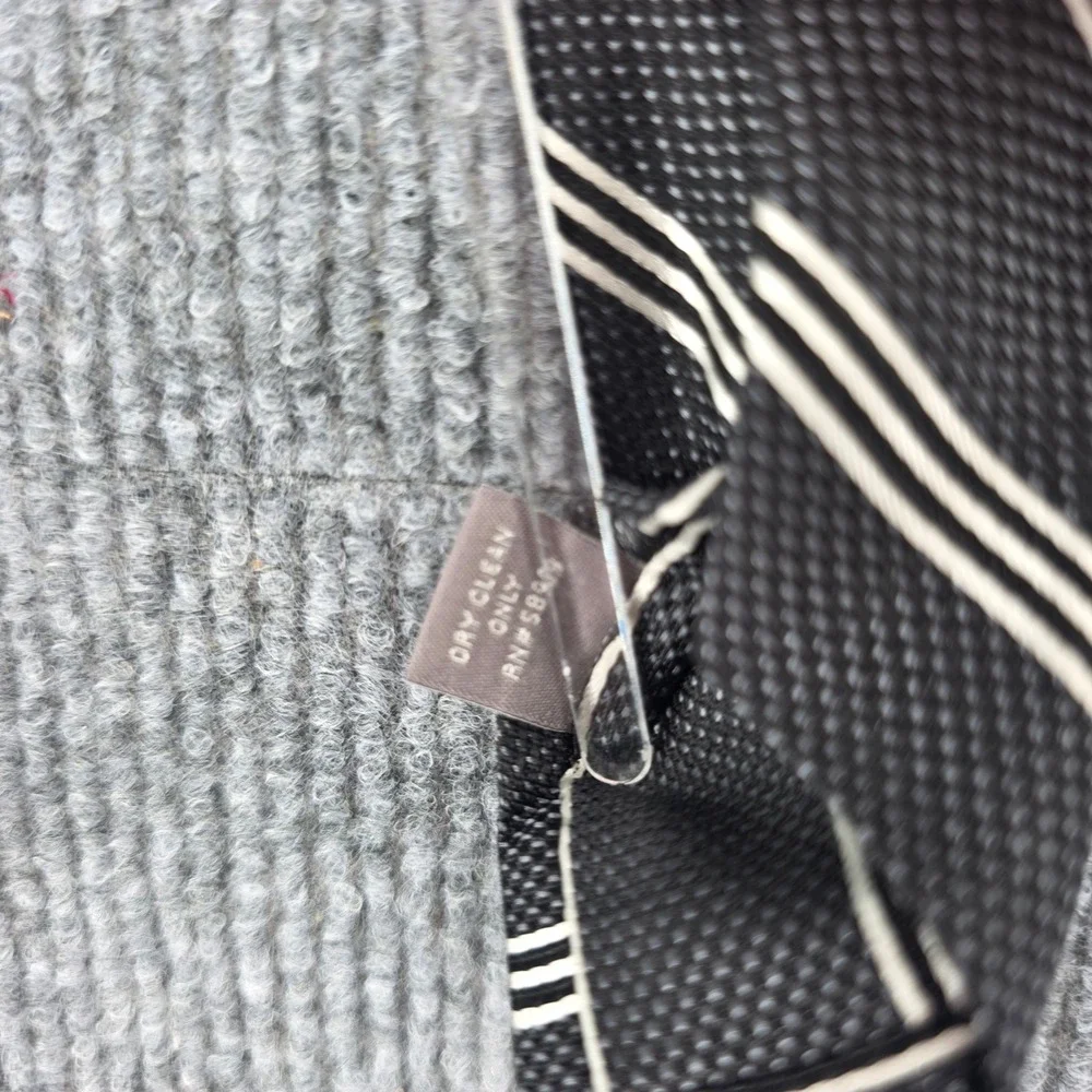 Daniel Cremieux Signature Collection Silk Tie Limited Edition Black White Stripe